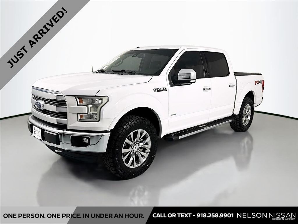 Oxford White 2016 Ford F-150 Lariat SuperCrew 4WD Pickup Truck Four-Wheel Drive 6-Speed Automatic
