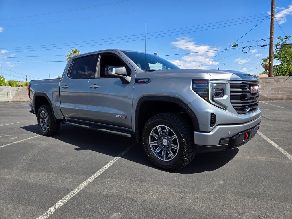Sterling Metallic 2024 GMC Sierra 1500 AT4 Crew Cab 4WD Pickup Truck Four-Wheel Drive Automatic