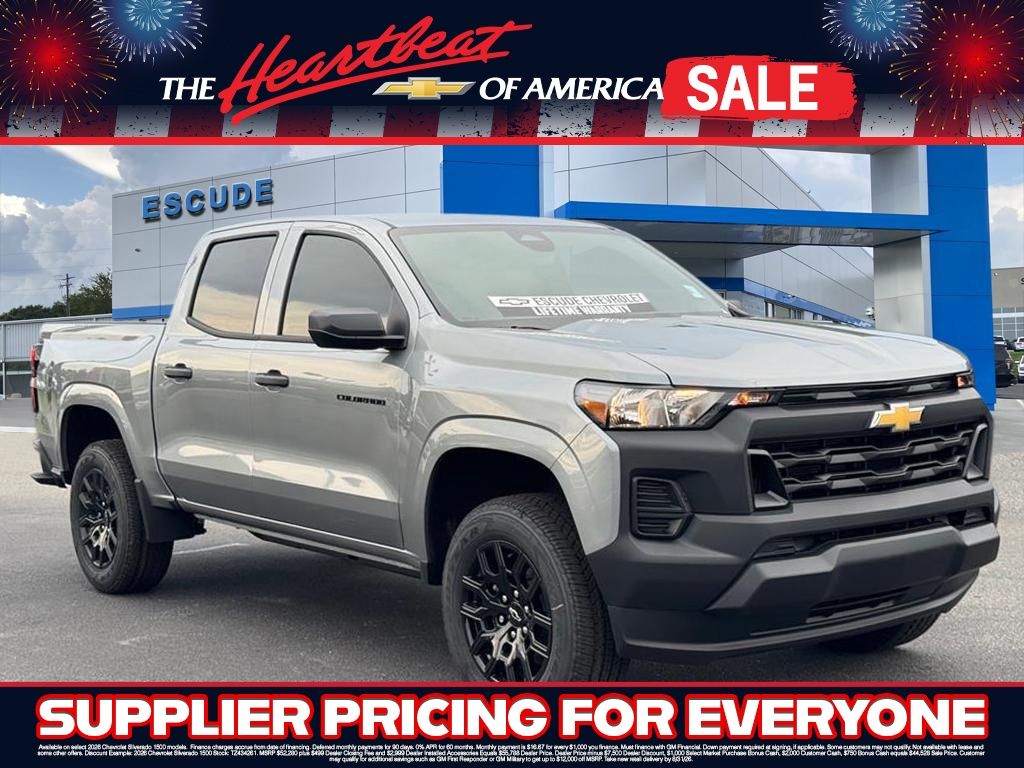 Sterling Gray Metallic 2026 Chevrolet Colorado Pickup Truck 4X2 8-Speed Automatic