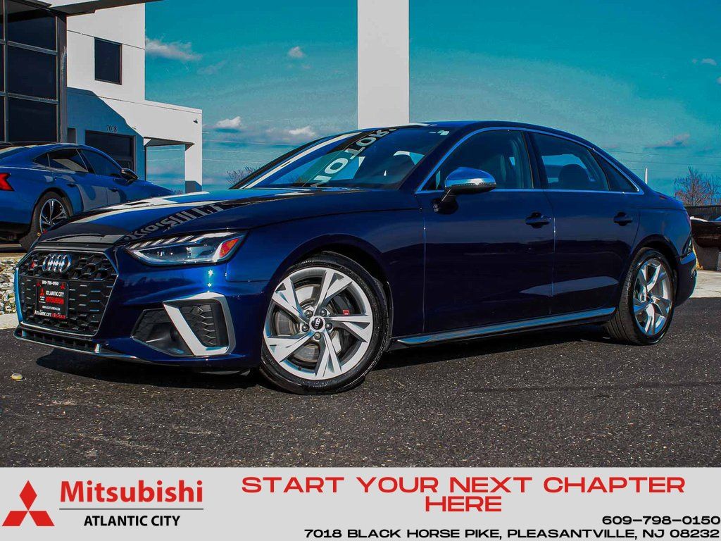 Navarra Blue Metallic 2022 Audi S4 3.0T quattro Premium AWD Sedan All-Wheel Drive 8-Speed Automatic