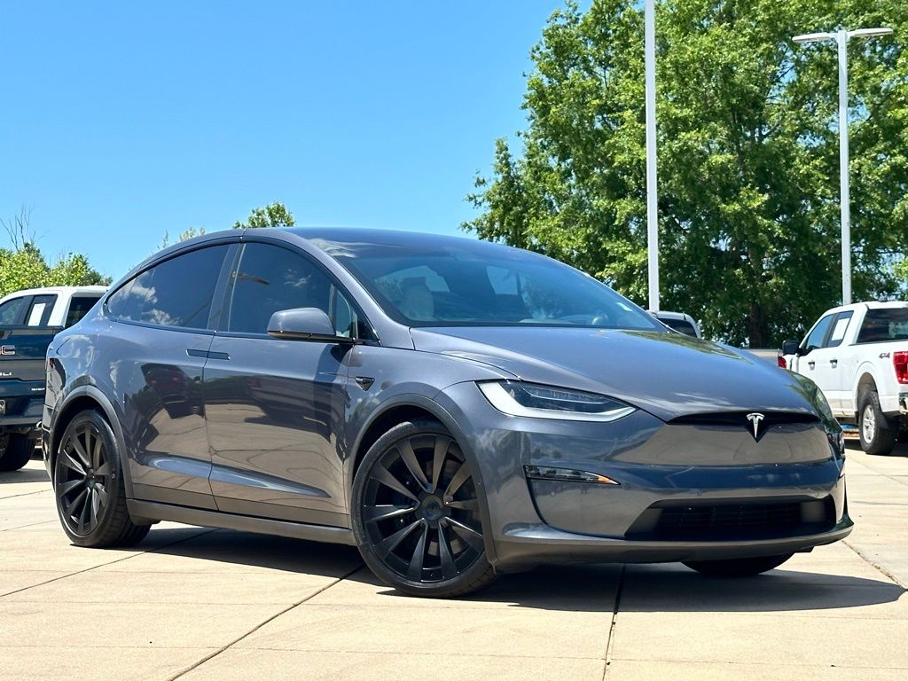 Midnight Silver Metallic 2022 Tesla Model X Plaid AWD SUV / Crossover All-Wheel Drive 1-Speed Automatic
