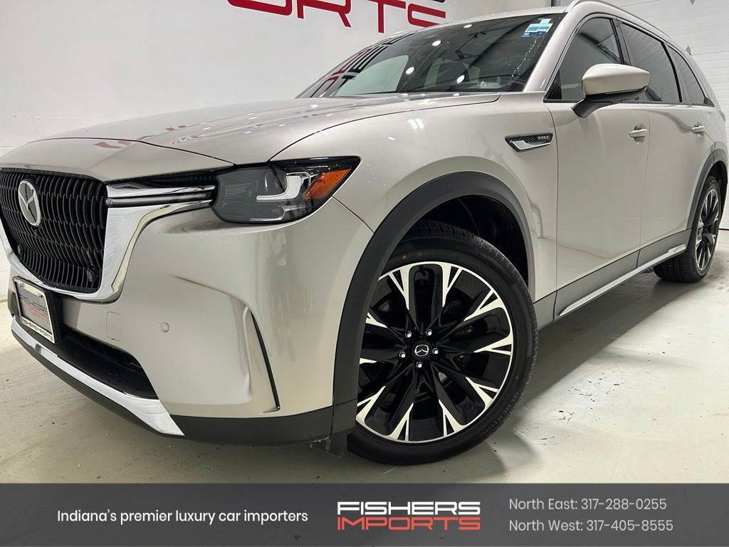 Gray (Platinum Quartz) 2024 Mazda CX-90 PHEV Premium Plus AWD SUV / Crossover All-Wheel Drive 8-Speed Automatic