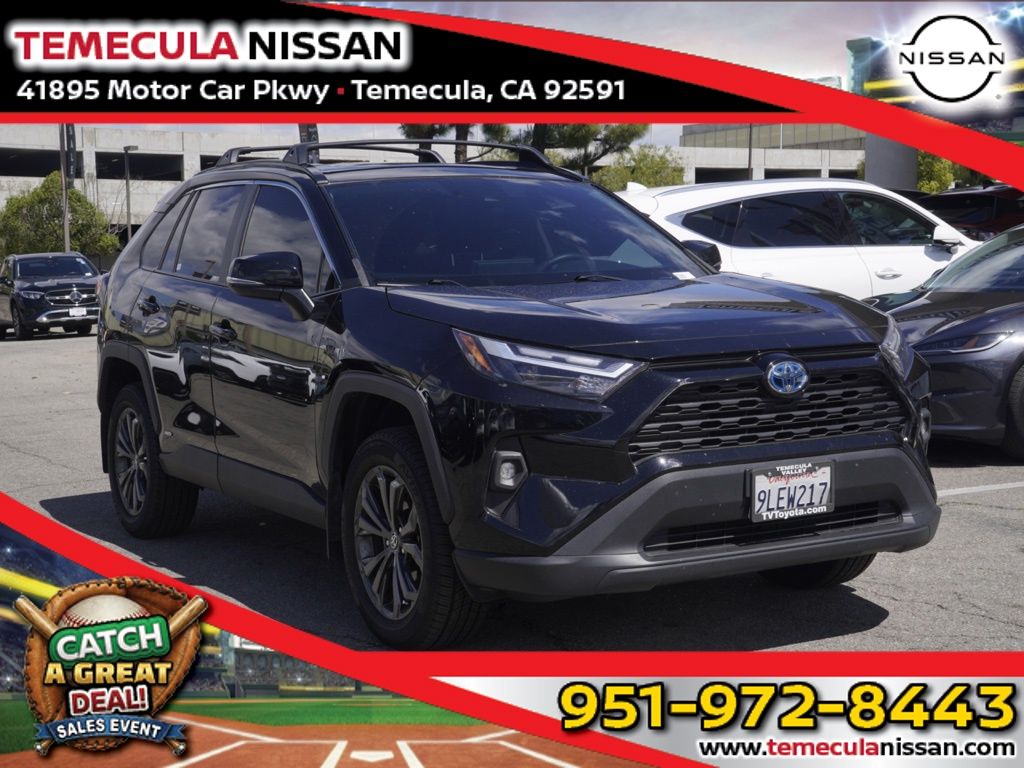 Midnight Black Metallic 2024 Toyota RAV4 Hybrid XLE Premium AWD SUV / Crossover All-Wheel Drive Continuously Variable Transmission