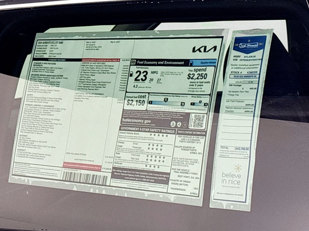 2026 Kia Sorento EX