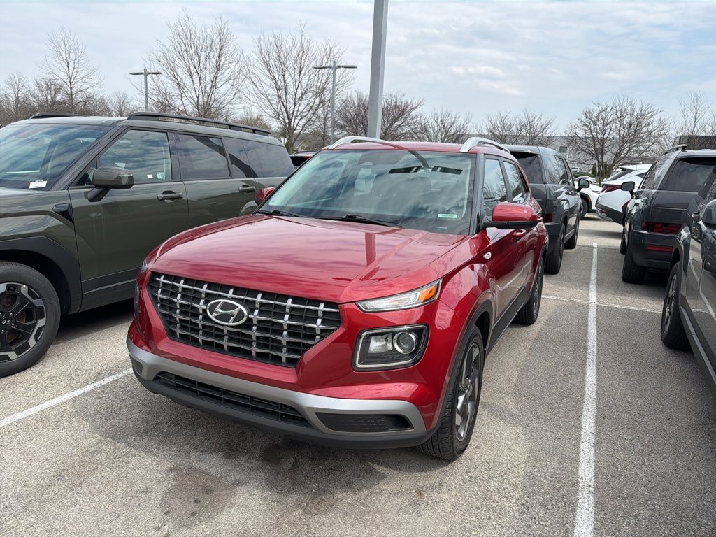 Ultimate Red 2024 Hyundai Venue SEL FWD SUV / Crossover Front-Wheel Drive Continuously Variable Transmission