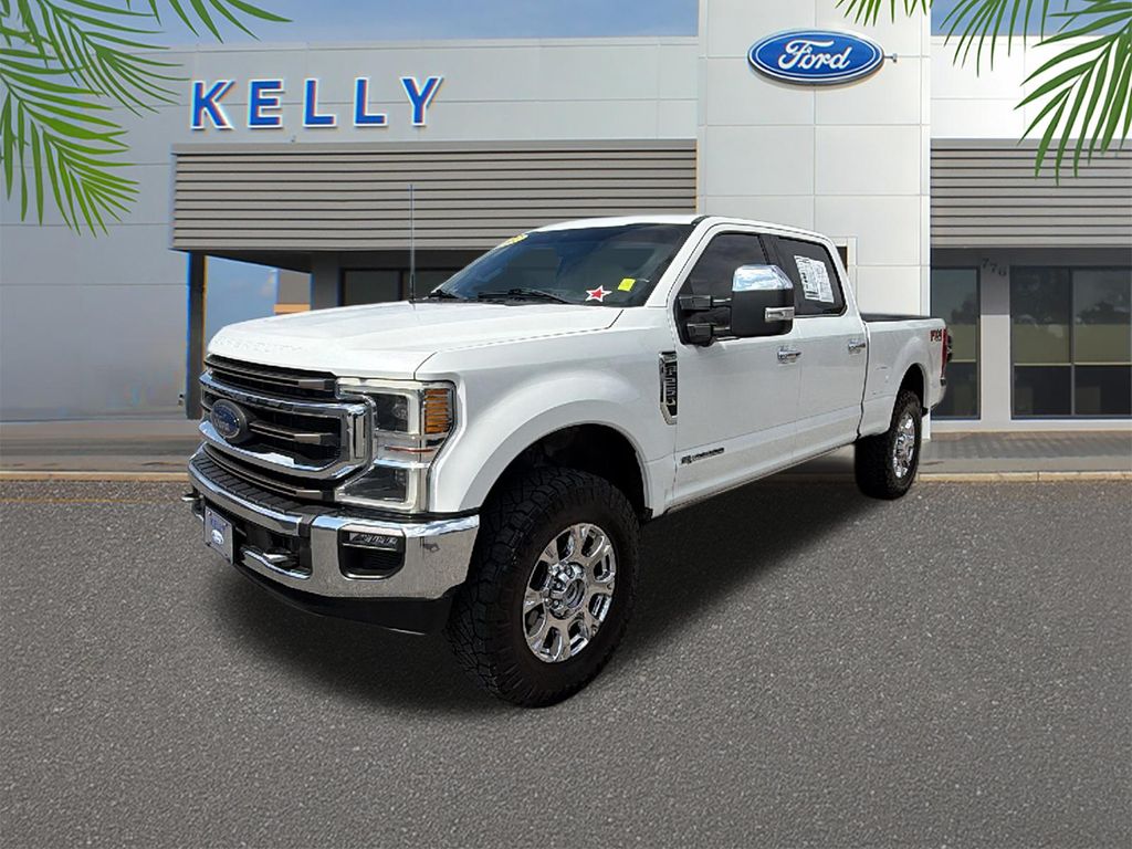 White Metallic 2022 Ford F-250 Super Duty Pickup Truck Four-Wheel Drive Automatic