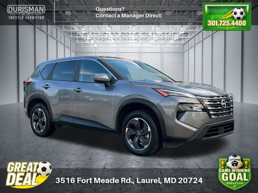 Gray (Gun Metallic) 2024 Nissan Rogue SUV / Crossover Front-Wheel Drive Continuously Variable Transmission