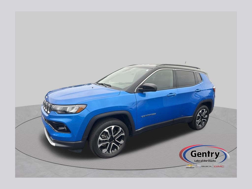 Laser Blue 2023 Jeep Compass SUV / Crossover Four-Wheel Drive 8-Speed Automatic