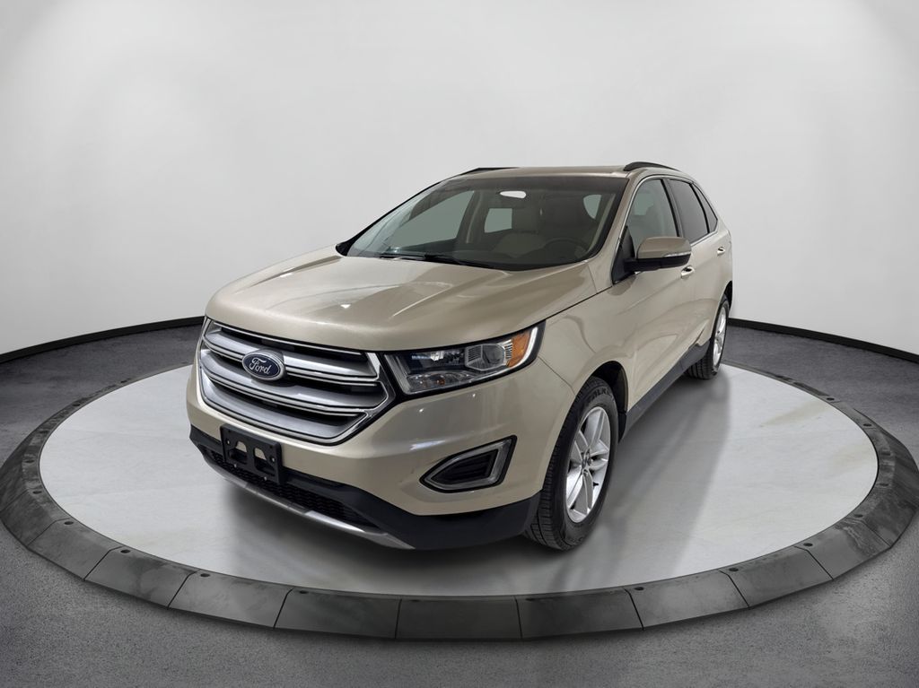 White Gold Metallic 2017 Ford Edge SUV / Crossover Front-Wheel Drive 6-Speed Automatic
