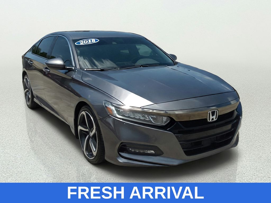 Gray 2018 Honda Accord Sedan Front-Wheel Drive Continuously Variable Transmission