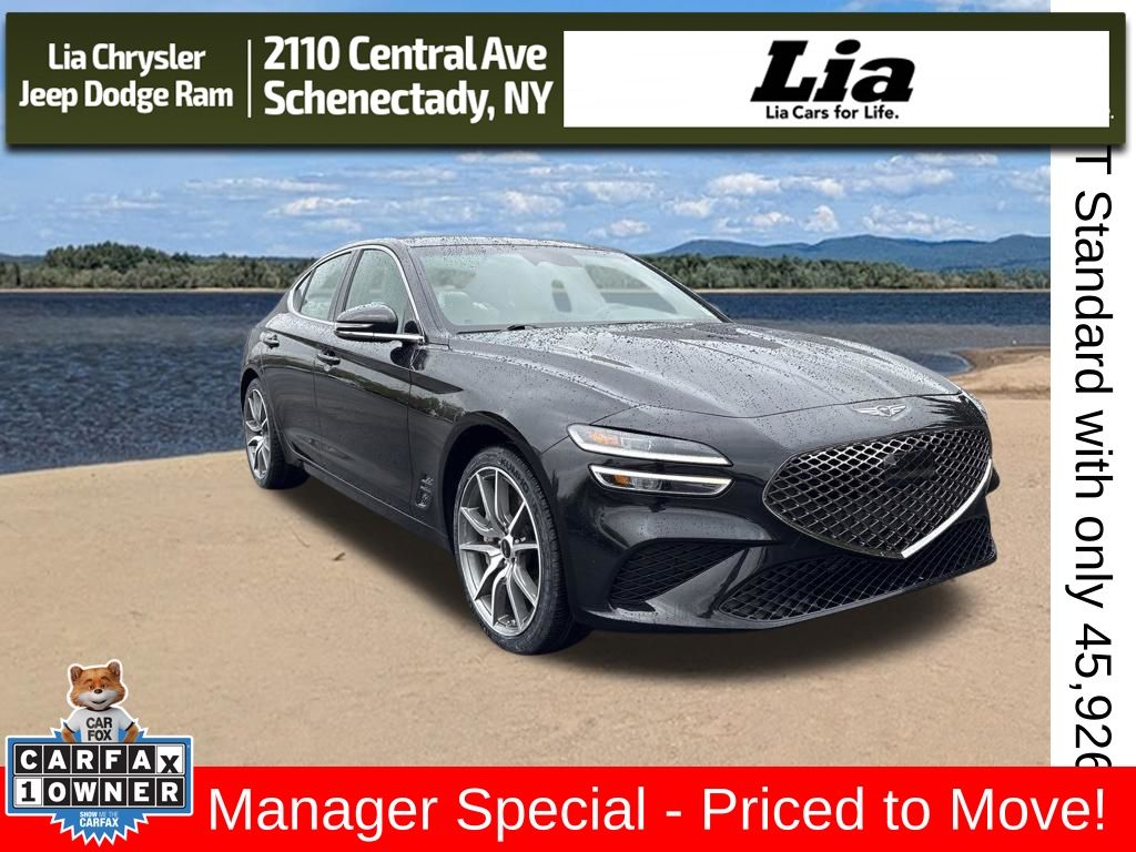 Vik Black 2024 Genesis G70 2.5T Standard RWD Sedan Rear-Wheel Drive 8-Speed Automatic