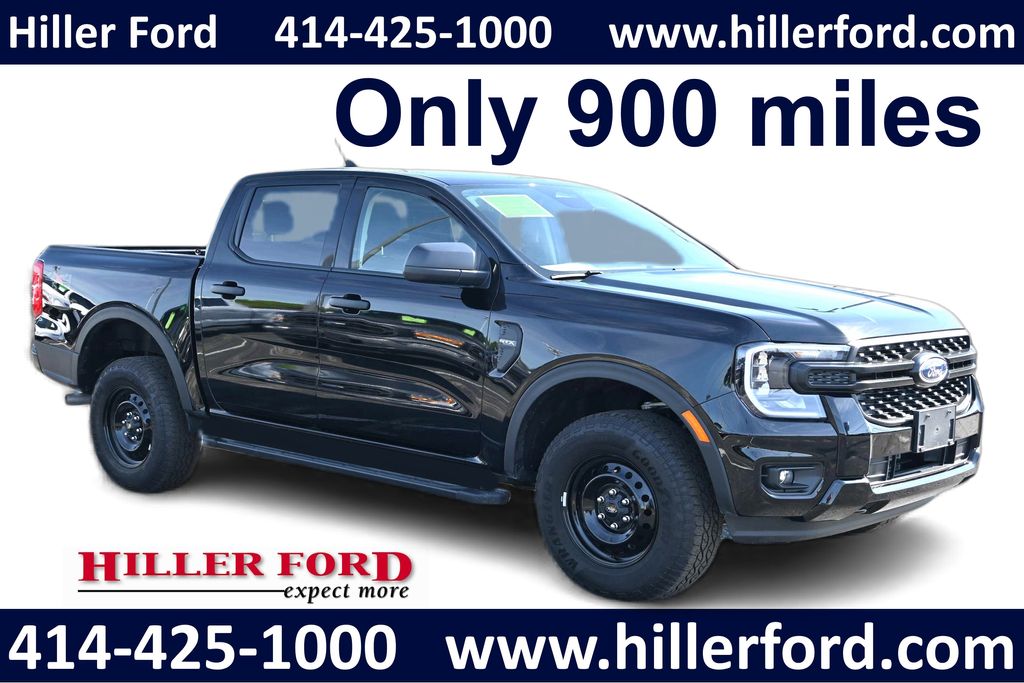 Shadow Black 2026 Ford Ranger XL SuperCrew 4WD Pickup Truck Four-Wheel Drive Automatic