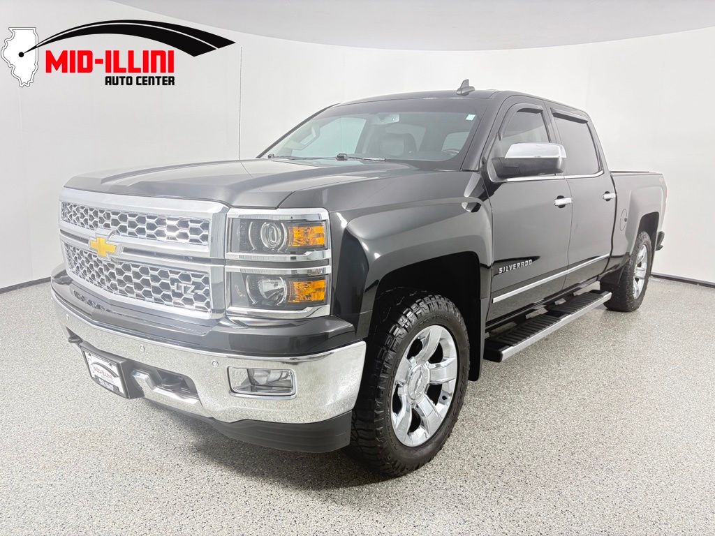 Black 2015 Chevrolet Silverado 1500 Pickup Truck Four-Wheel Drive 6-Speed Automatic Overdrive