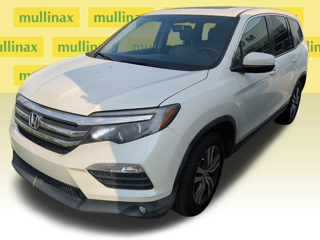 2016 White Diamond Pearl Honda Pilot EX-L FWD SUV