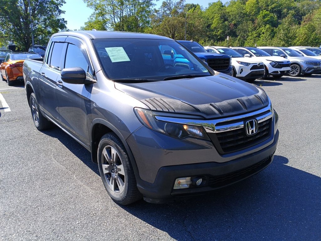 Black 2017 Honda Ridgeline Pickup Truck All-Wheel Drive 6-Speed Automatic
