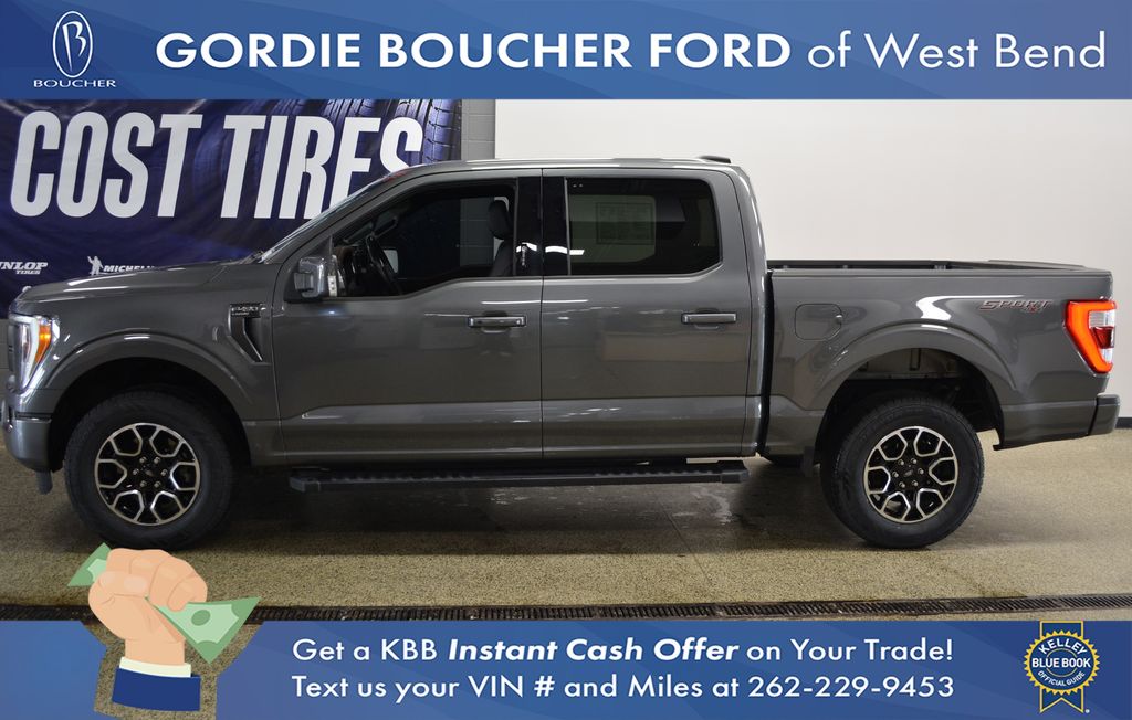 Certified Used 2023 Carbonized Gray Metallic Ford Lariat image 2