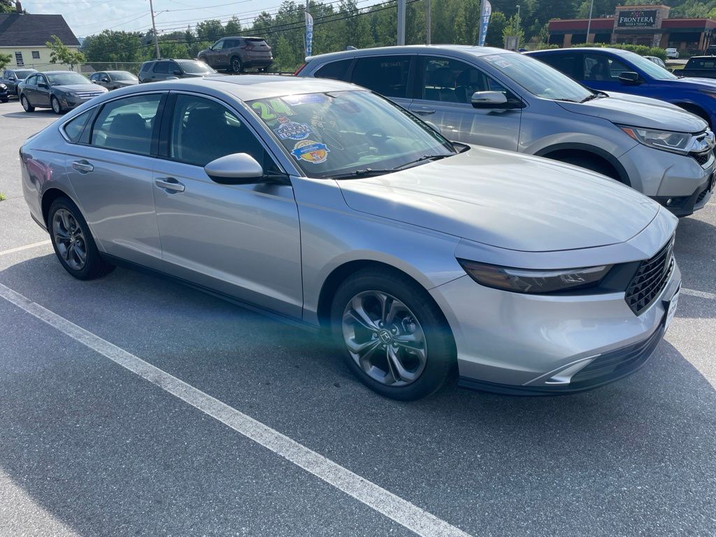 Solar Silver Metallic 2024 Honda Accord Sedan Front-Wheel Drive Continuously Variable Transmission