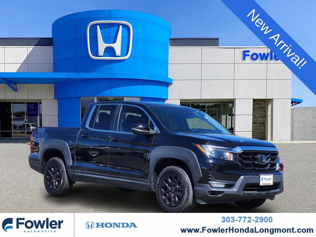 Black 2023 Honda Ridgeline RTL AWD Pickup Truck All-Wheel Drive 9-Speed Automatic