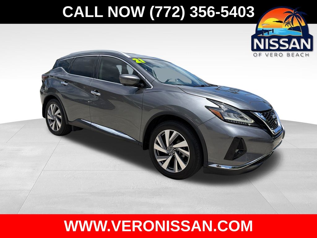 Gray (Gun Metallic) 2021 Nissan Murano SUV / Crossover Front-Wheel Drive Continuously Variable Transmission