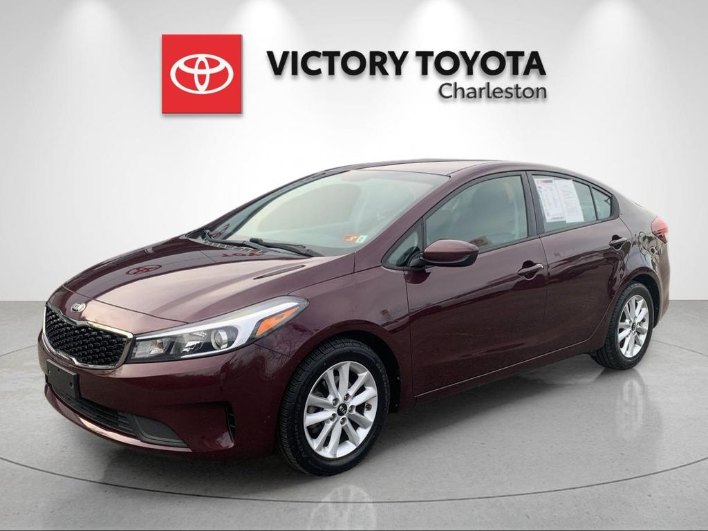 Garnet Red 2017 Kia Forte LX Sedan Front-Wheel Drive 6-Speed Automatic