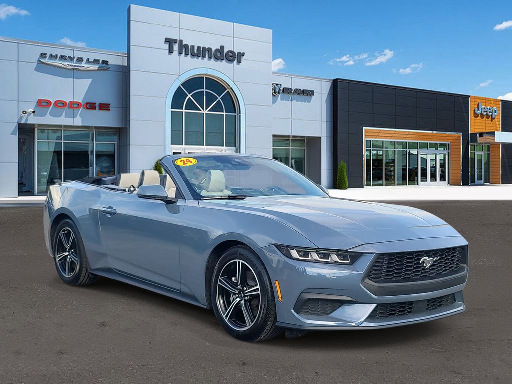 Vapor Blue 2024 Ford Mustang Convertible Rear-Wheel Drive Automatic