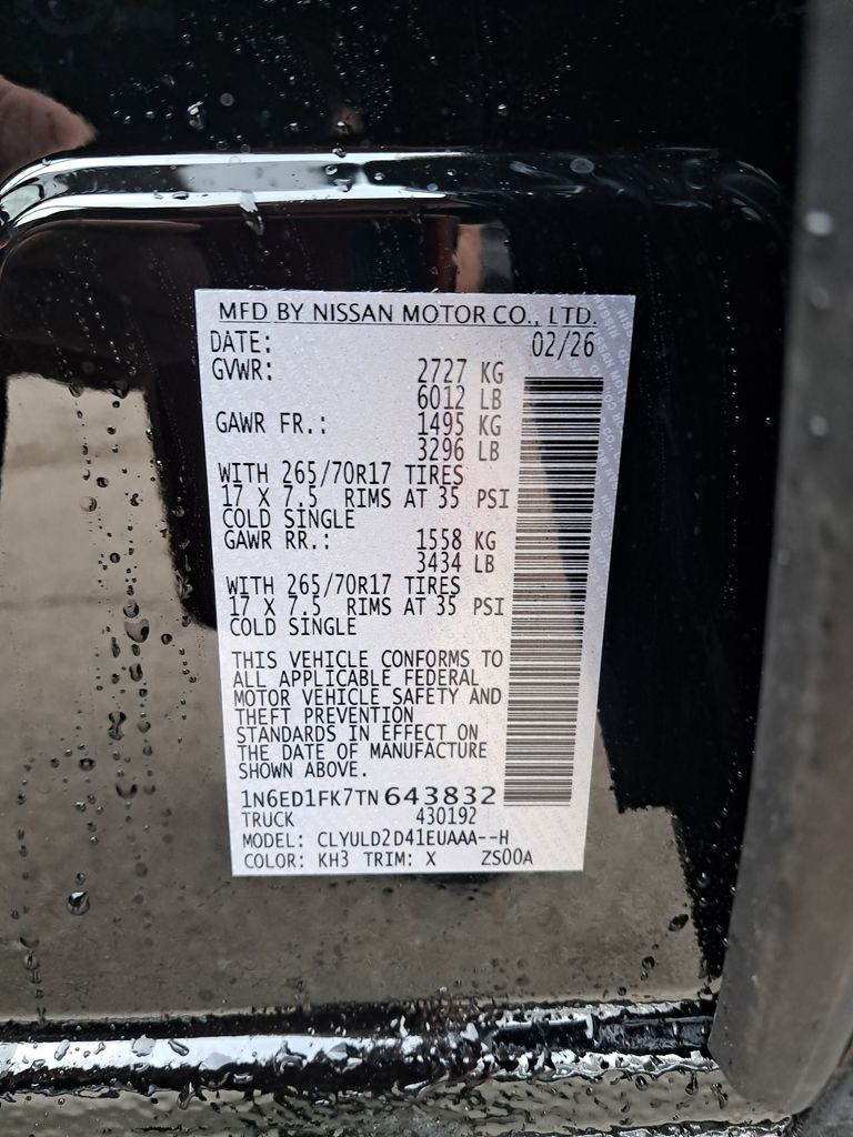 2026 Nissan Frontier PRO-4X Black at John Sisson Motors