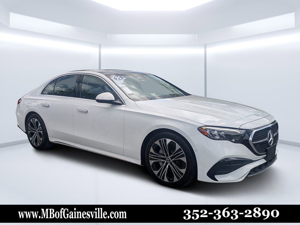 Polar White 2025 Mercedes-Benz E-Class E 350 4MATIC Sedan All-Wheel Drive 9-Speed Automatic