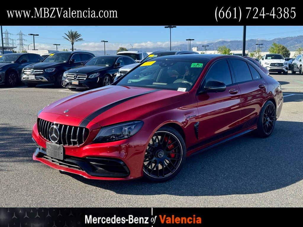 Hyacinth Red 2021 Mercedes-Benz C-Class AMG C 63 S Sedan RWD Sedan Rear-Wheel Drive 9-Speed Automatic