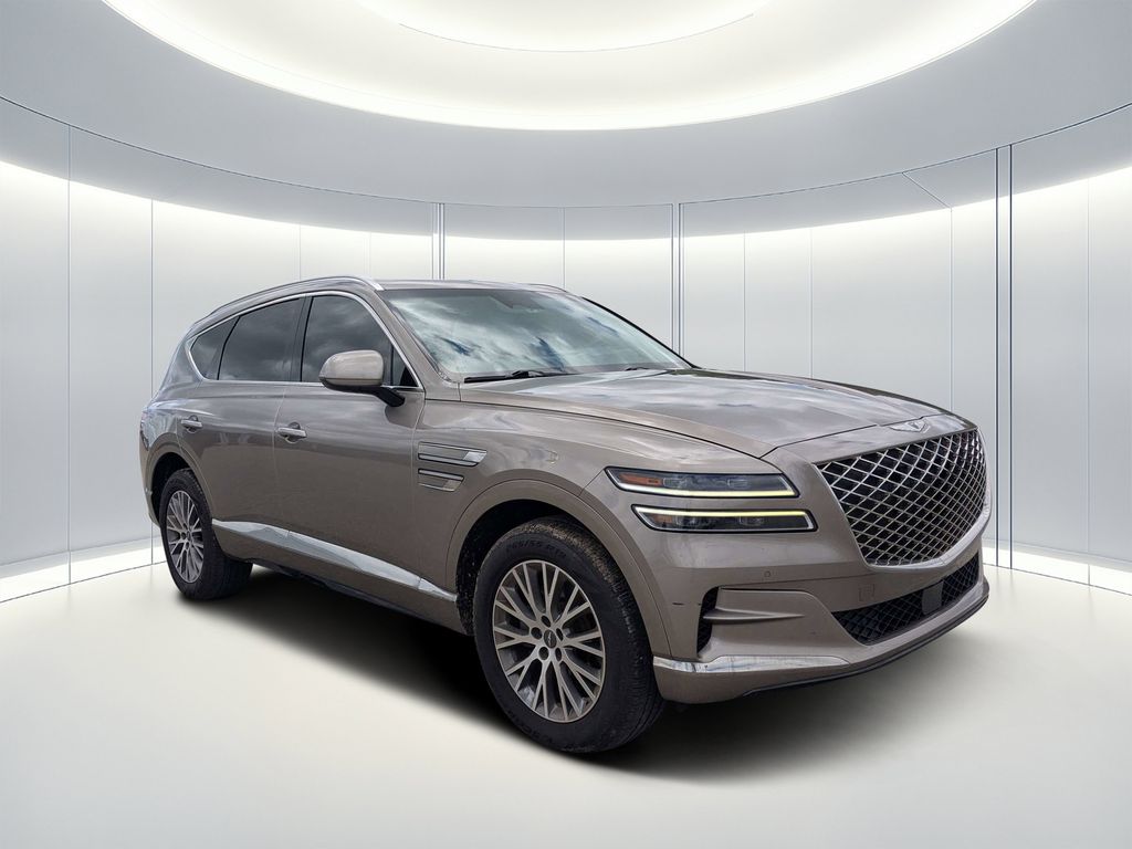 Silver 2021 Genesis GV80 SUV / Crossover Rear-Wheel Drive 8-Speed Automatic