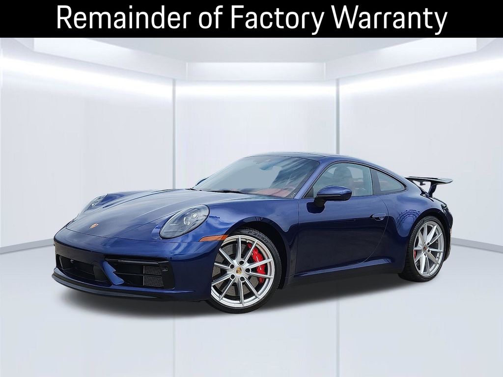 Gentian Blue Metallic 2024 Porsche 911 Coupe All-Wheel Drive 8-Speed Automatic