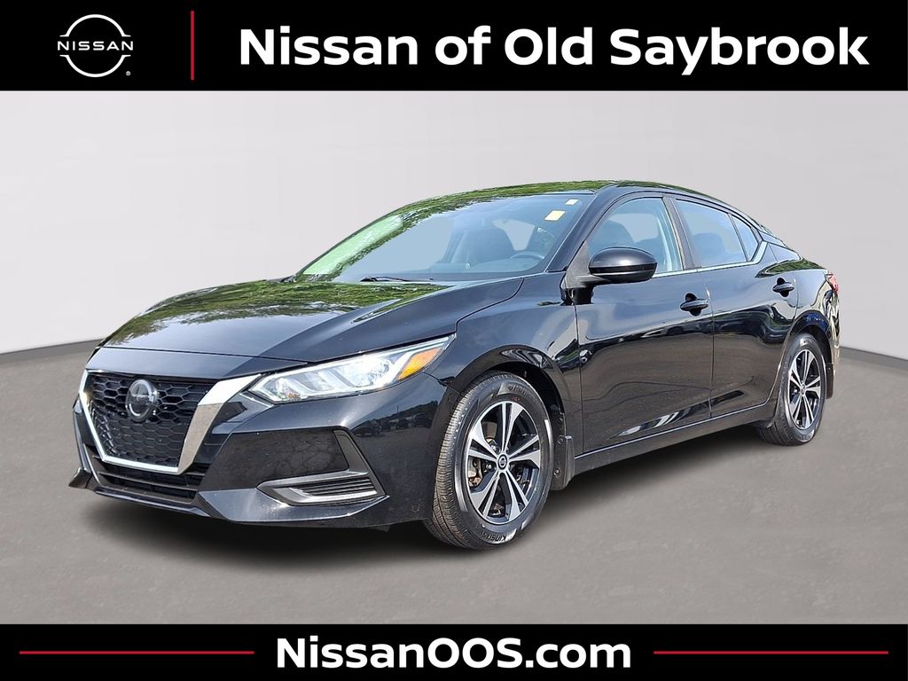 Super Black 2021 Nissan Sentra Sedan Front-Wheel Drive Continuously Variable Transmission