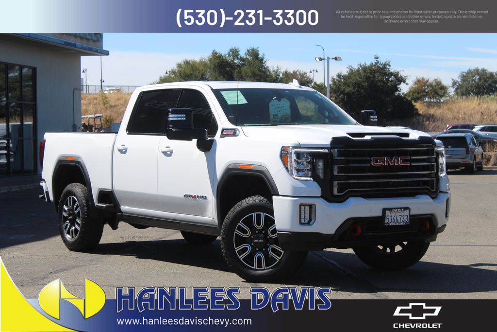 Summit White 2023 GMC Sierra 2500HD Pickup Truck Four-Wheel Drive Automatic