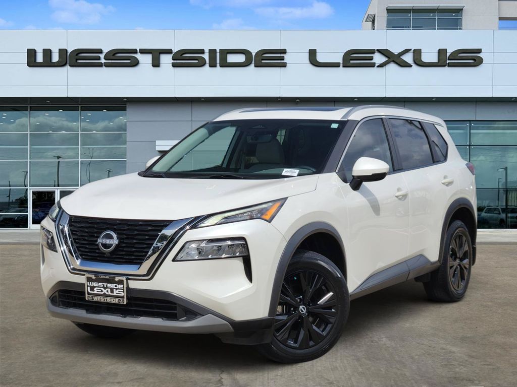 2022 Nissan Rogue SV White at South Houston Nissan