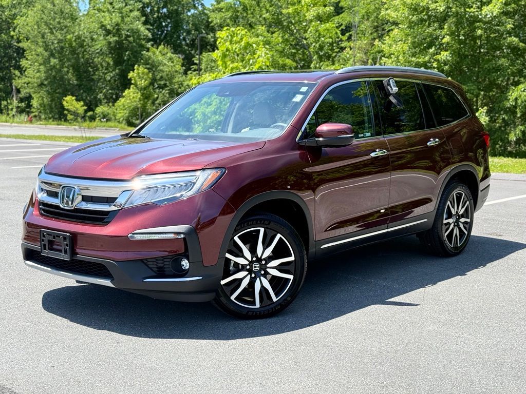 Red (Deep Scarlet Pearl) 2022 Honda Pilot Touring AWD SUV / Crossover All-Wheel Drive 9-Speed Automatic
