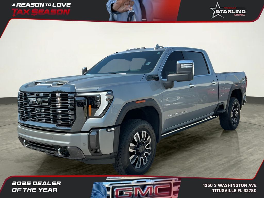 Sterling Metallic 2024 GMC Sierra 2500HD Denali Ultimate Crew Cab 4WD Pickup Truck Four-Wheel Drive Automatic