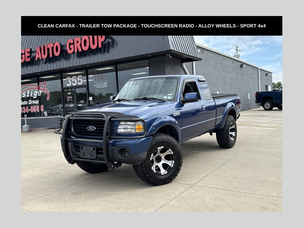Vista Blue Clearcoat Metallic 2008 Ford Ranger Pickup Truck Four-Wheel Drive 5-Speed Automatic Overdrive