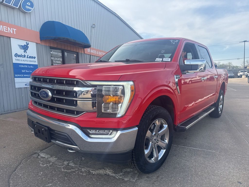 Race Red 2023 Ford F-150 Lariat SuperCrew 4WD Pickup Truck Four-Wheel Drive Automatic