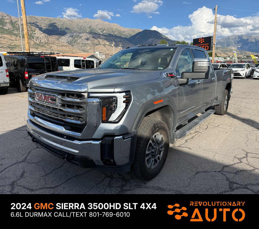 Sterling Metallic 2024 GMC Sierra 3500HD Pickup Truck Four-Wheel Drive Automatic