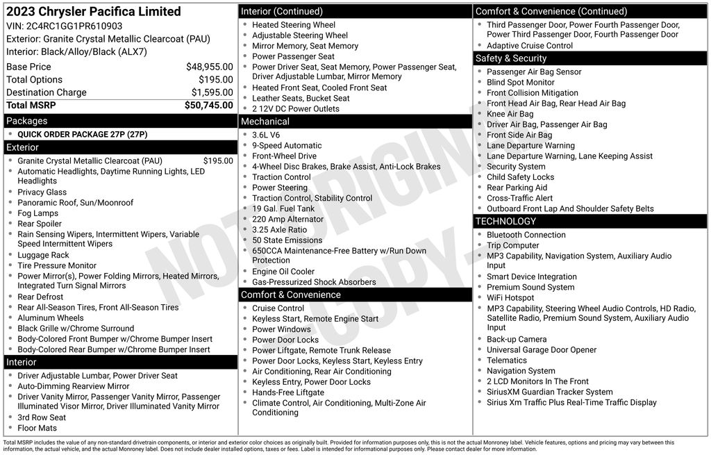 Certified Used 2023 Gray Chrysler Limited image 5