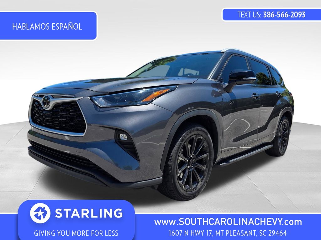 Magnetic Gray Metallic 2023 Toyota Highlander XLE FWD SUV / Crossover Front-Wheel Drive 8-Speed Automatic
