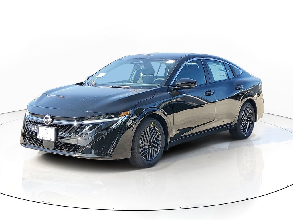 Super Black 2026 Nissan Sentra Sedan Front-Wheel Drive Continuously Variable Transmission
