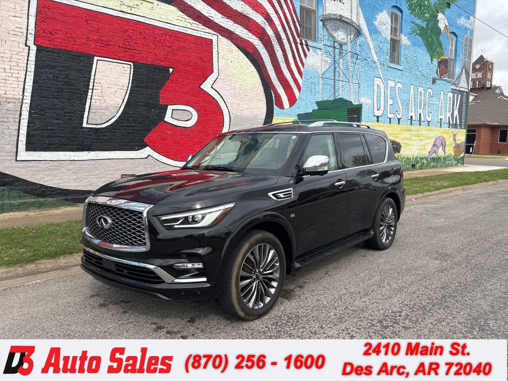 Mineral Black 2019 INFINITI QX80 Luxe 4WD SUV / Crossover All-Wheel Drive 7-Speed Automatic