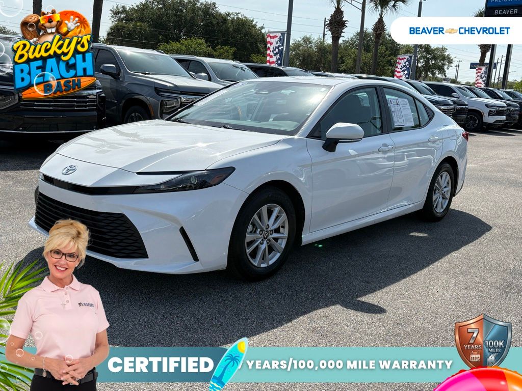 Ice Cap 2025 Toyota Camry LE FWD Sedan Front-Wheel Drive Continuously Variable Transmission