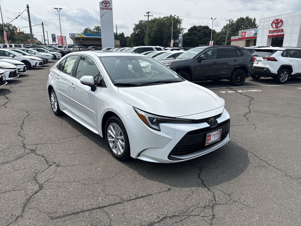 Pearl 2026 Toyota Corolla Hybrid Sedan Front-Wheel Drive Continuously Variable Transmission
