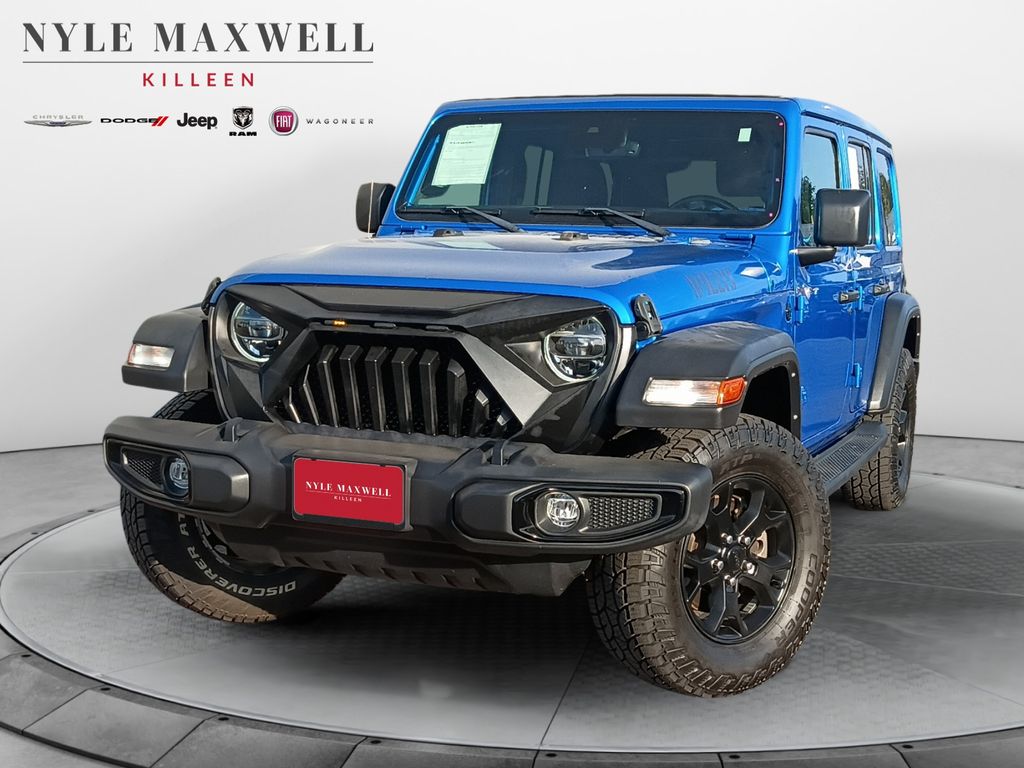 Hydro Blue Pearl Coat 2021 Jeep Wrangler SUV / Crossover Four-Wheel Drive 6-Speed Manual