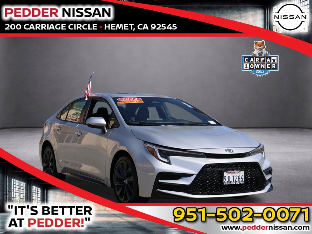 Classic Silver Metallic 2024 Toyota Corolla Sedan Front-Wheel Drive Continuously Variable Transmission