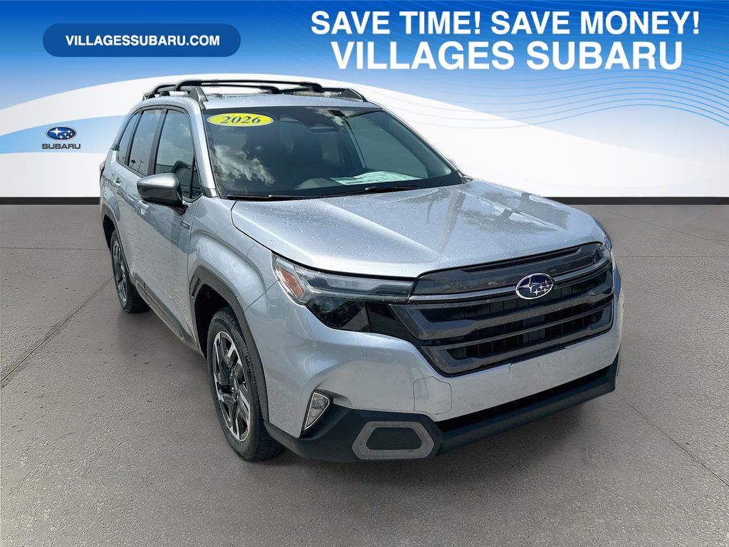 Silver Metallic 2026 Subaru Forester Hybrid SUV / Crossover All-Wheel Drive Continuously Variable Transmission