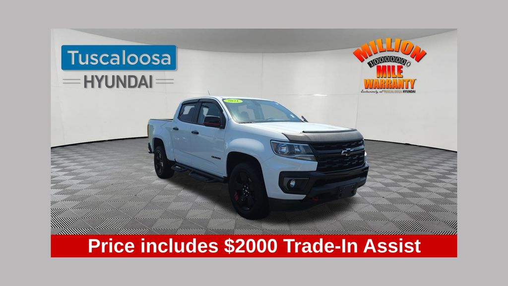Summit White 2021 Chevrolet Colorado LT Crew Cab RWD Pickup Truck 4X2 8-Speed Automatic