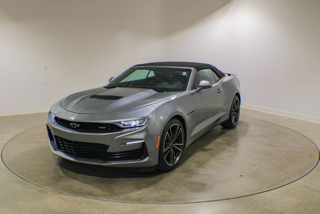 Sharkskin Metallic 2023 Chevrolet Camaro 1SS Convertible RWD Convertible Rear-Wheel Drive Automatic