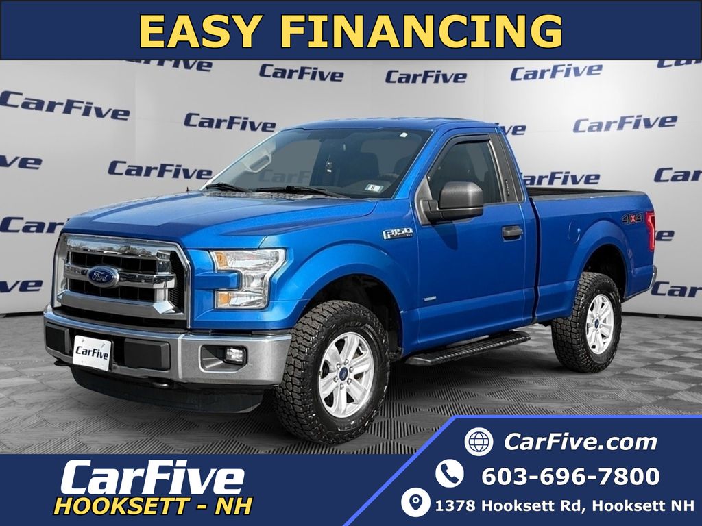 Blue Flame Metallic 2016 Ford F-150 XLT 4WD Pickup Truck Four-Wheel Drive 6-Speed Automatic